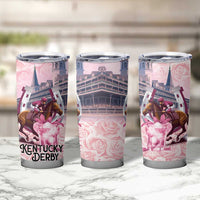 Kentucky Horse Racing Tumbler Cup Rose Run For The Roses Derby Art