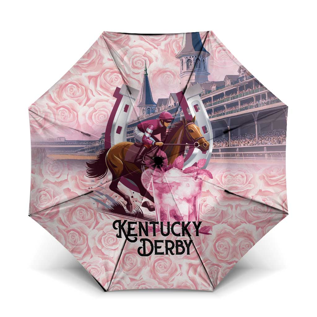 Kentucky Horse Racing Umbrella Rose Run For The Roses Derby Art