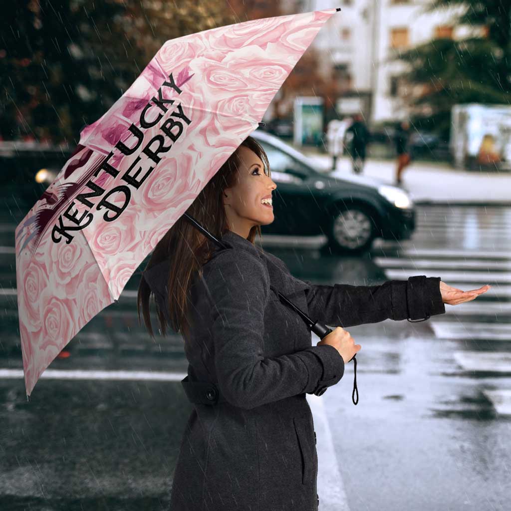 Kentucky Horse Racing Umbrella Rose Run For The Roses Derby Art
