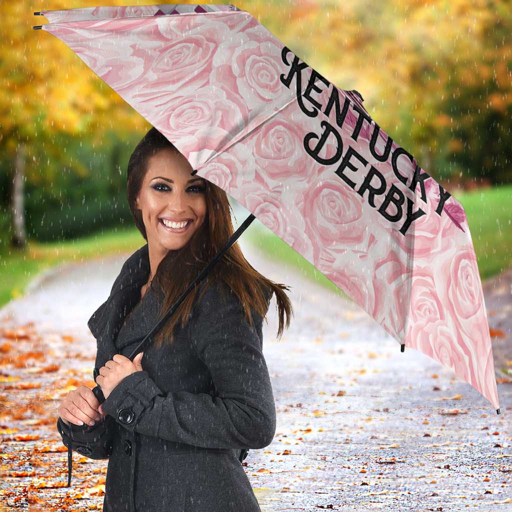 Kentucky Horse Racing Umbrella Rose Run For The Roses Derby Art