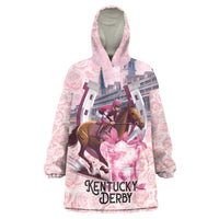 Kentucky Horse Racing Wearable Blanket Hoodie Rose Run For The Roses Derby Art