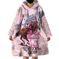 Kentucky Horse Racing Wearable Blanket Hoodie Rose Run For The Roses Derby Art