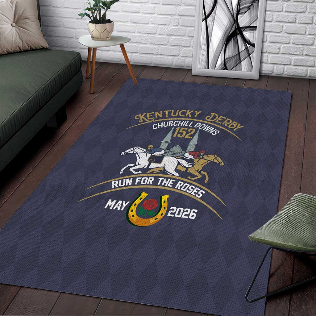 152nd Kentucky Horse Racing Area Rug Derby Run For The Roses Vintage