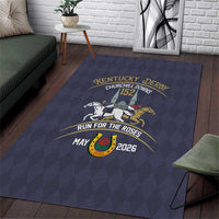 152nd Kentucky Horse Racing Area Rug Derby Run For The Roses Vintage