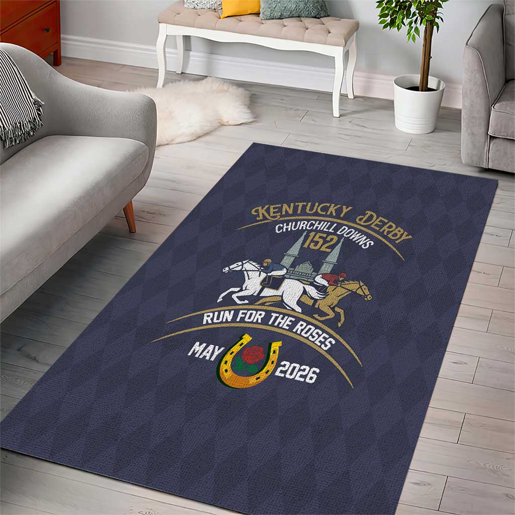 152nd Kentucky Horse Racing Area Rug Derby Run For The Roses Vintage
