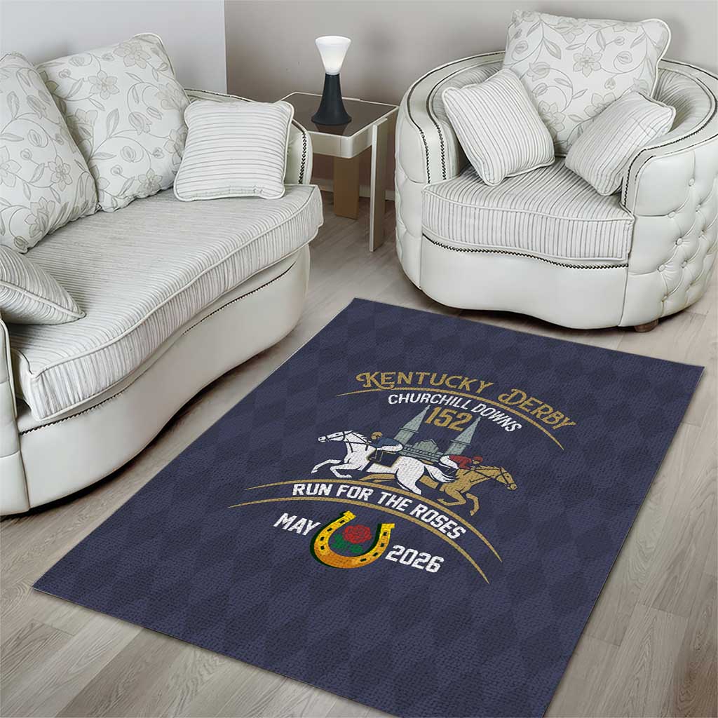 152nd Kentucky Horse Racing Area Rug Derby Run For The Roses Vintage
