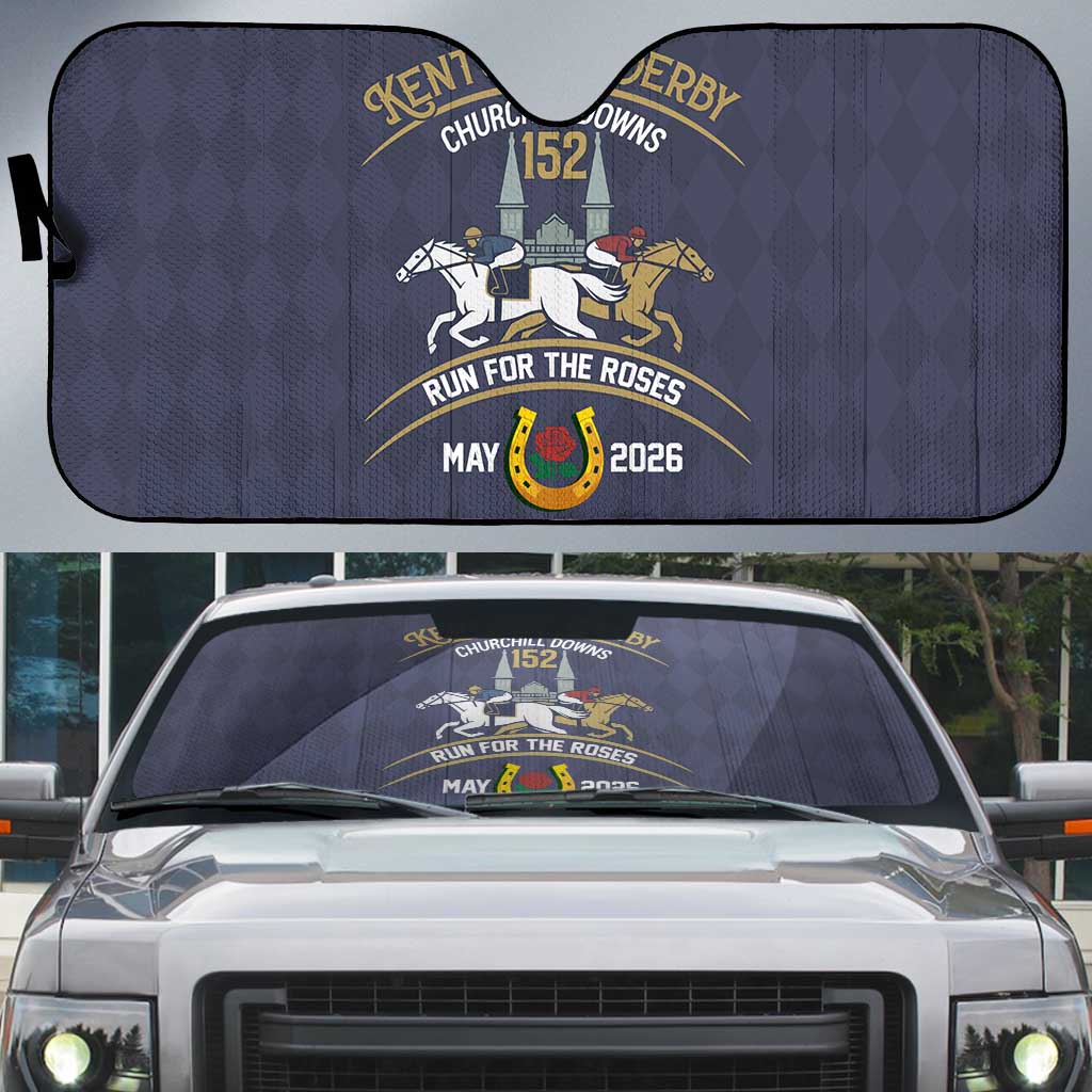 152nd Kentucky Horse Racing Auto Sun Shade Derby Run For The Roses Vintage
