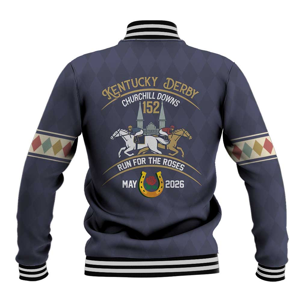 152nd Kentucky Horse Racing Baseball Jacket Derby Run For The Roses Vintage