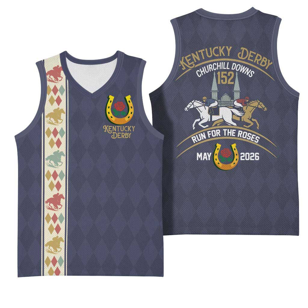 152nd Kentucky Horse Racing Basketball Jersey Derby Run For The Roses Vintage
