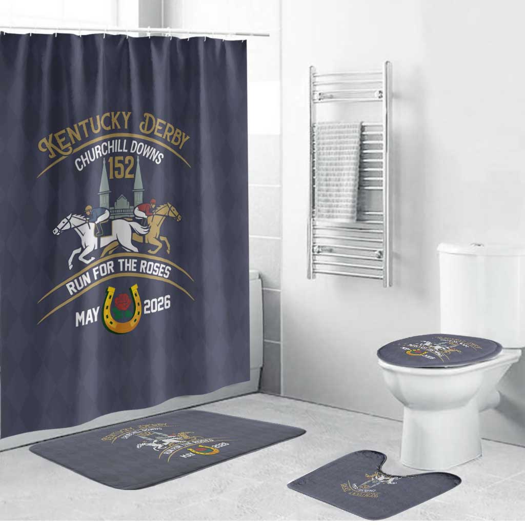 152nd Kentucky Horse Racing Bathroom Set Derby Run For The Roses Vintage