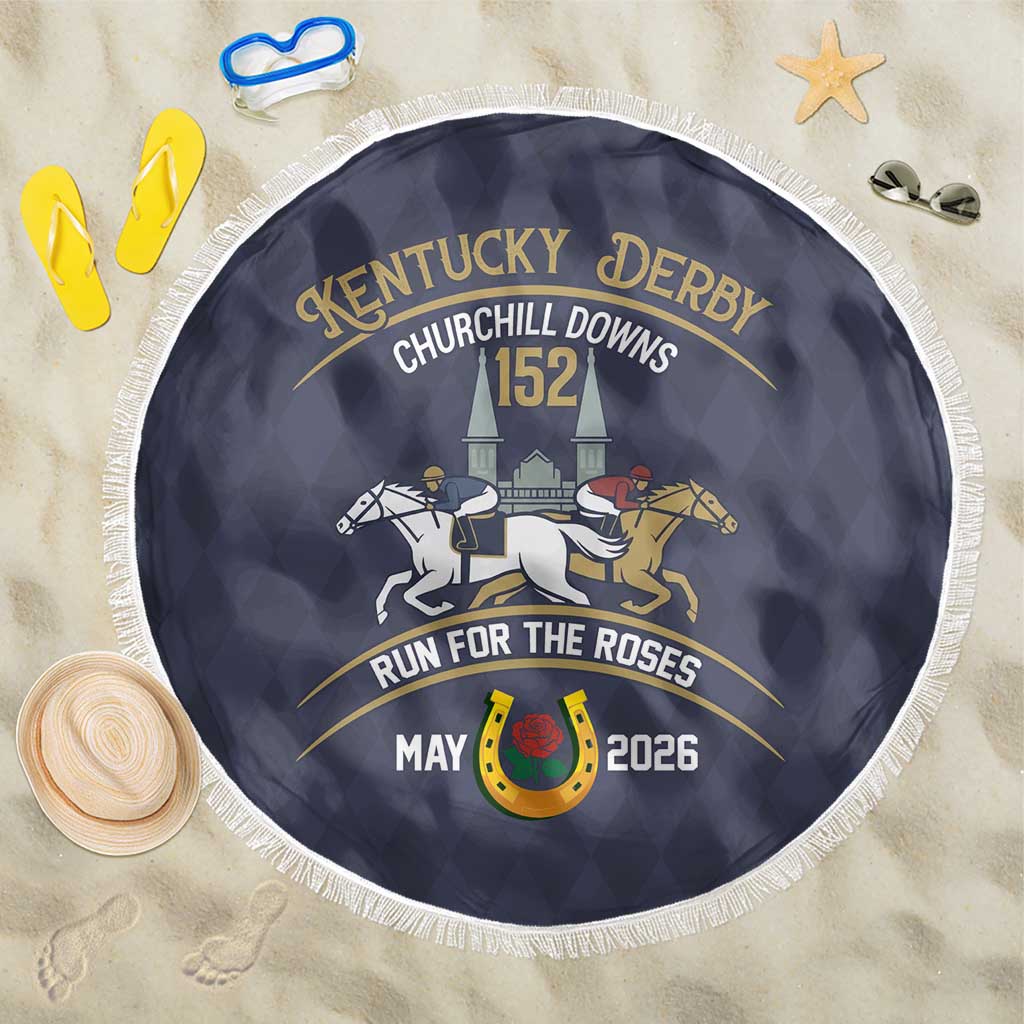 152nd Kentucky Horse Racing Beach Blanket Derby Run For The Roses Vintage