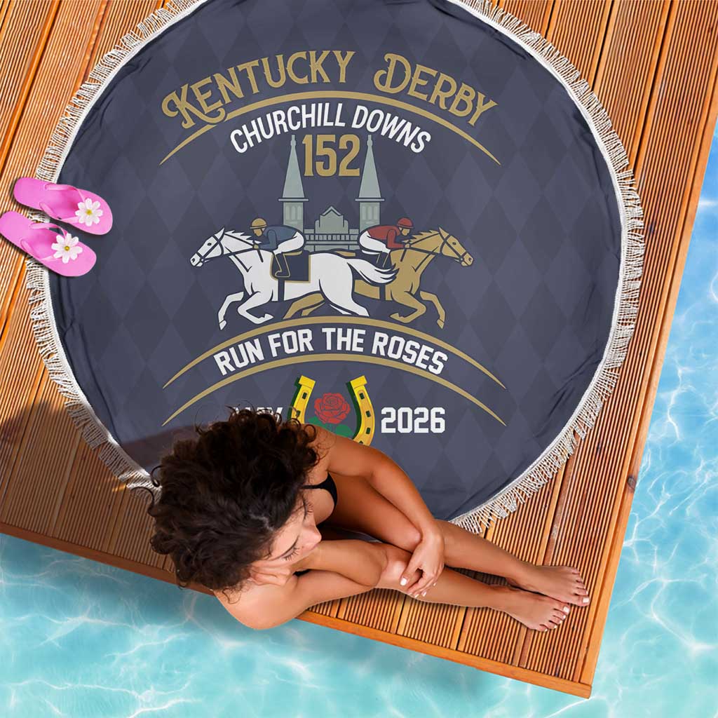 152nd Kentucky Horse Racing Beach Blanket Derby Run For The Roses Vintage