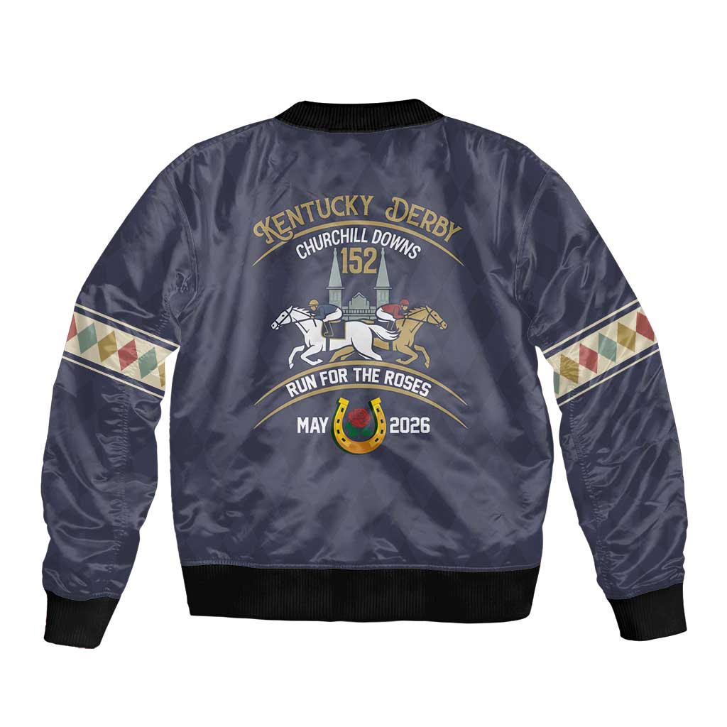 152nd Kentucky Horse Racing Bomber Jacket Derby Run For The Roses Vintage