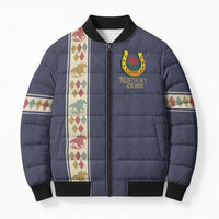 152nd Kentucky Horse Racing Bomber Puffer Jacket Derby Run For The Roses Vintage
