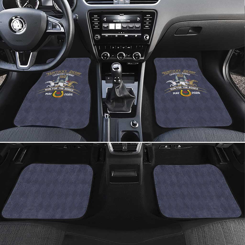 152nd Kentucky Horse Racing Car Mats Derby Run For The Roses Vintage