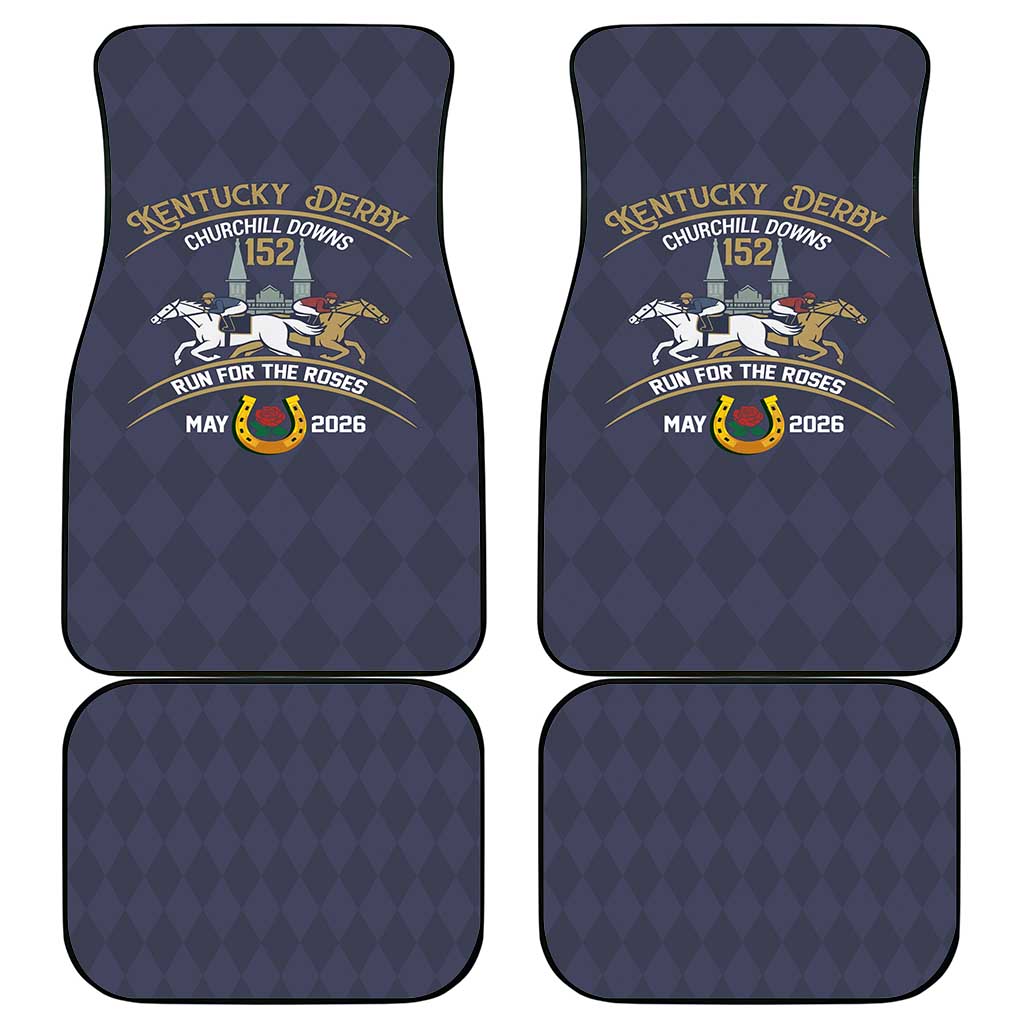 152nd Kentucky Horse Racing Car Mats Derby Run For The Roses Vintage