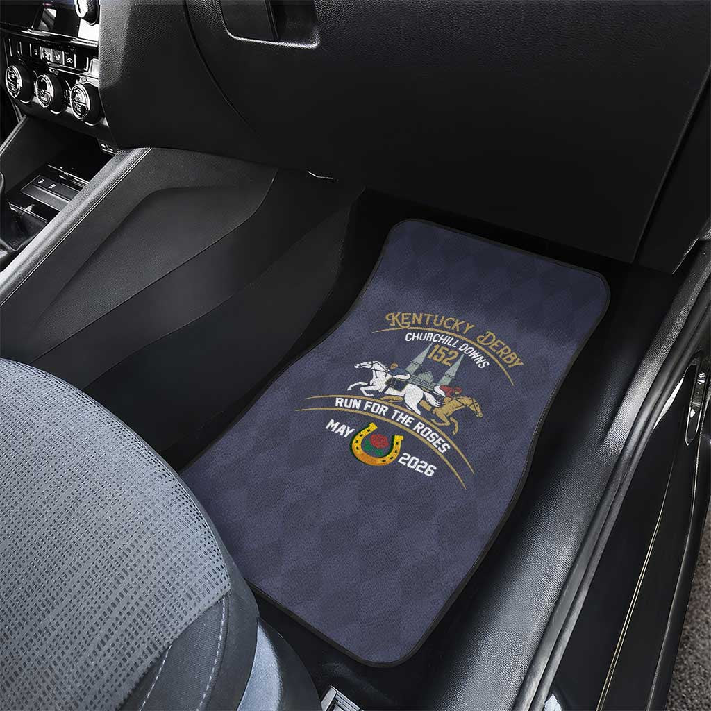 152nd Kentucky Horse Racing Car Mats Derby Run For The Roses Vintage