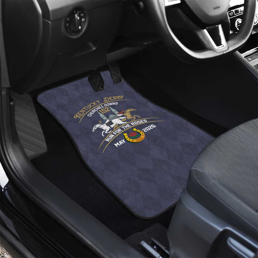 152nd Kentucky Horse Racing Car Mats Derby Run For The Roses Vintage