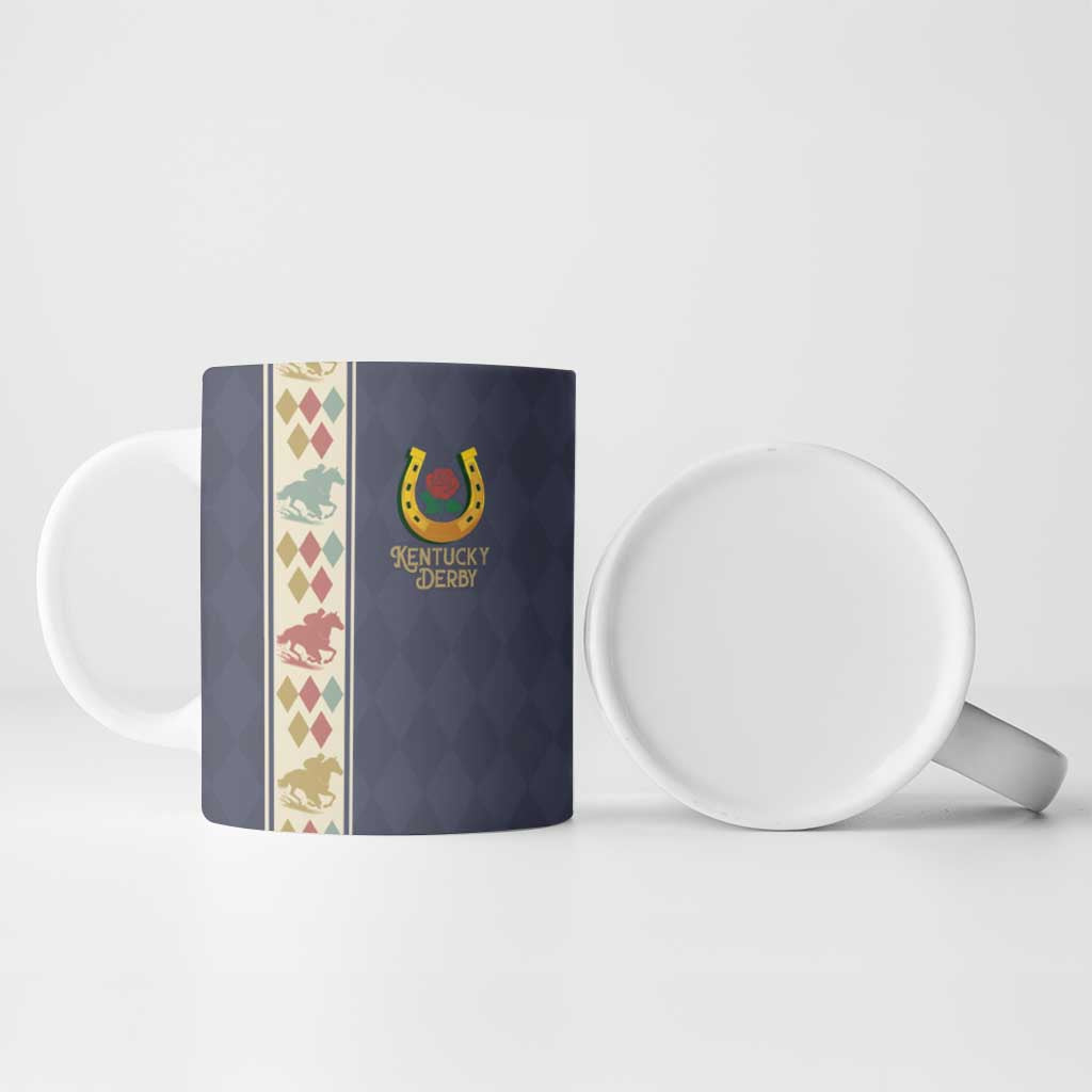 152nd Kentucky Horse Racing Ceramic Mug Derby Run For The Roses Vintage