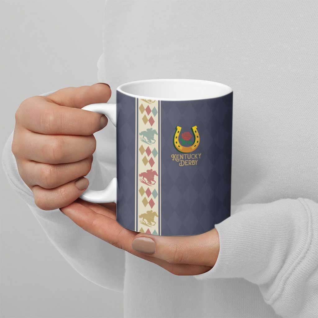 152nd Kentucky Horse Racing Ceramic Mug Derby Run For The Roses Vintage