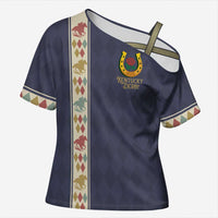 152nd Kentucky Horse Racing Cross Shoulder Shirt Derby Run For The Roses Vintage