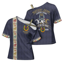 152nd Kentucky Horse Racing Cross Shoulder Shirt Derby Run For The Roses Vintage