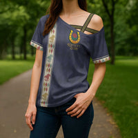 152nd Kentucky Horse Racing Cross Shoulder Shirt Derby Run For The Roses Vintage