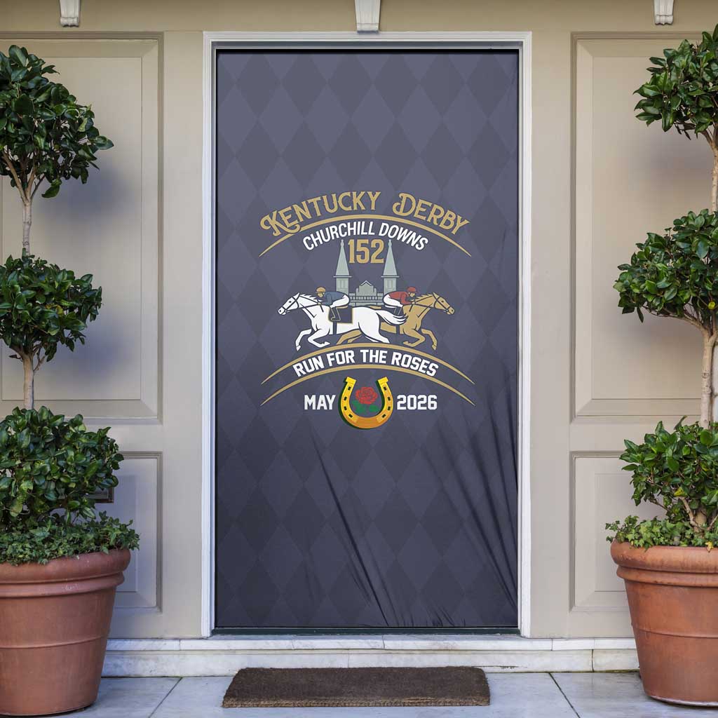 152nd Kentucky Horse Racing Door Cover Derby Run For The Roses Vintage
