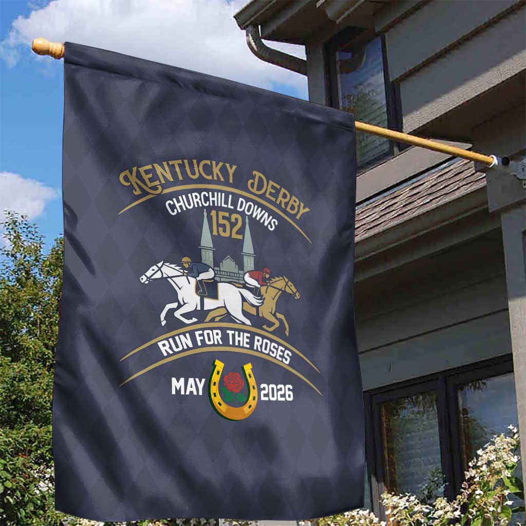 152nd Kentucky Horse Racing Garden Flag Derby Run For The Roses Vintage