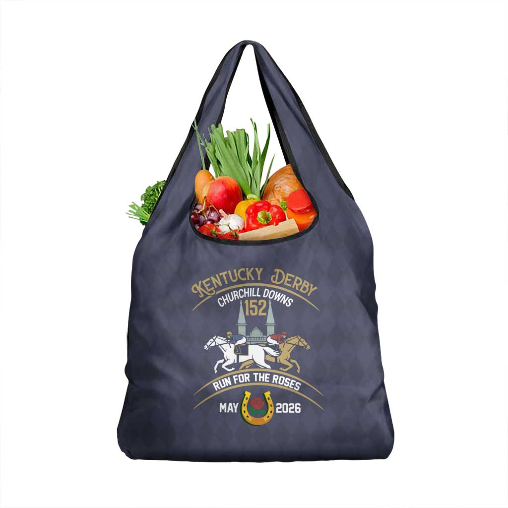 152nd Kentucky Horse Racing Grocery Bag Derby Run For The Roses Vintage