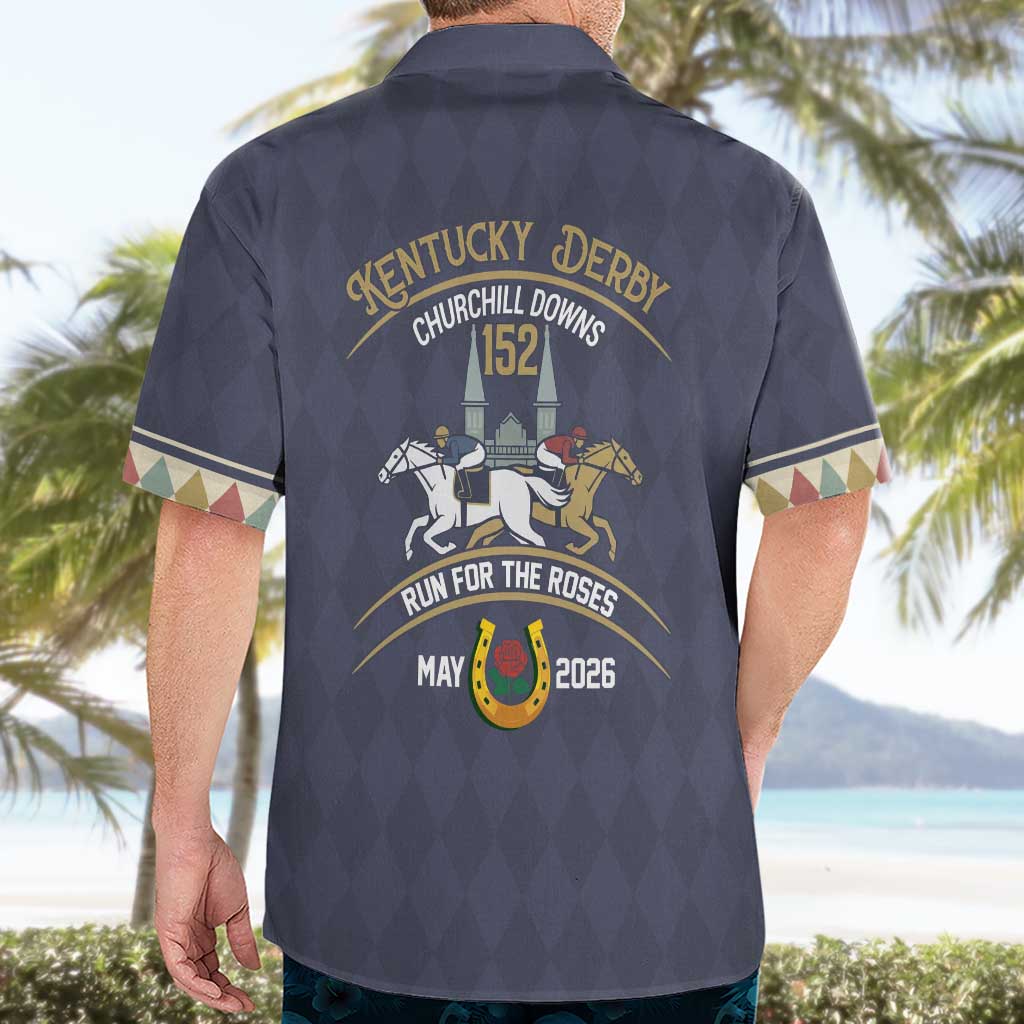 152nd Kentucky Horse Racing Hawaiian Shirt Derby Run For The Roses Vintage
