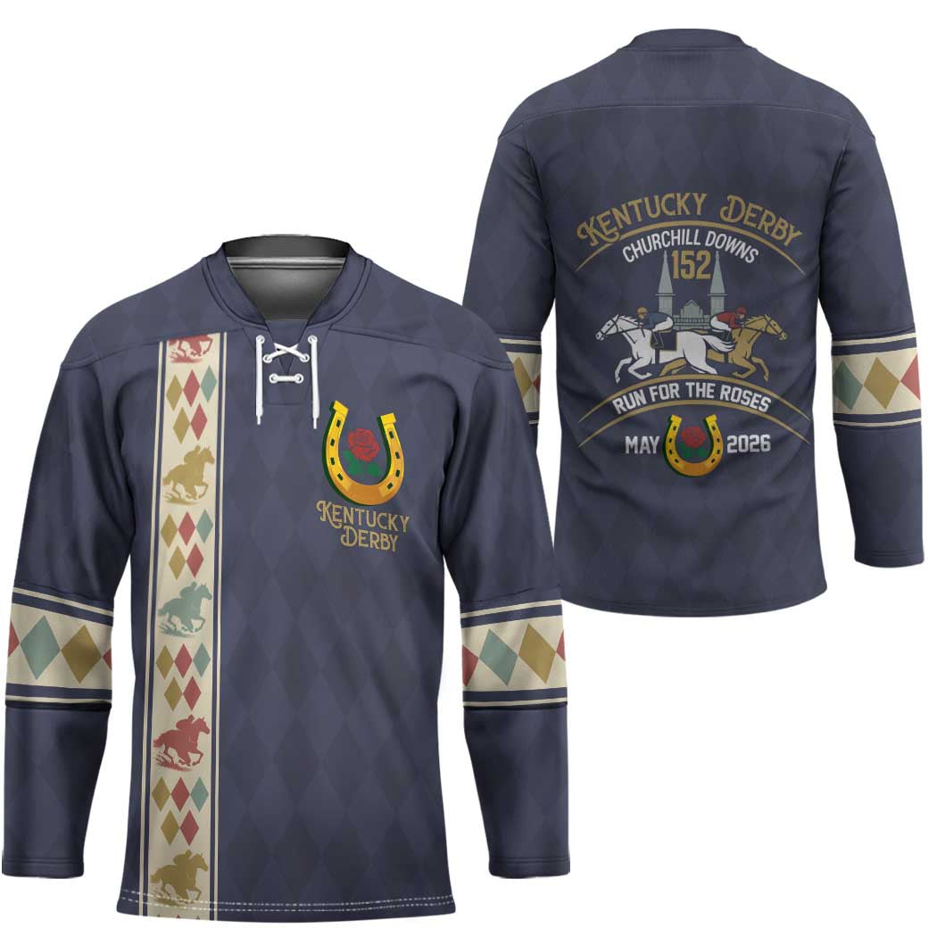 152nd Kentucky Horse Racing Hockey Jersey Derby Run For The Roses Vintage