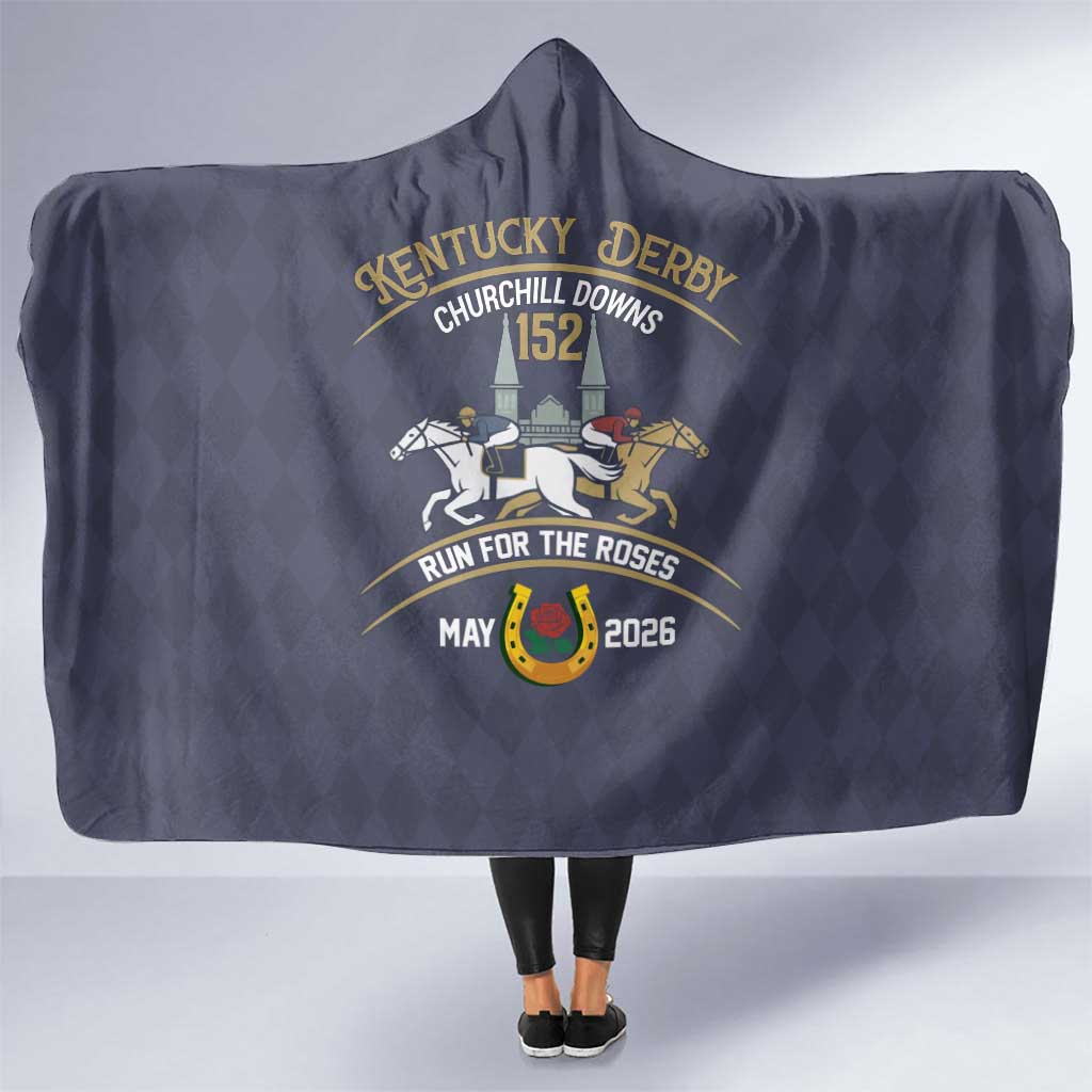 152nd Kentucky Horse Racing Hooded Blanket Derby Run For The Roses Vintage
