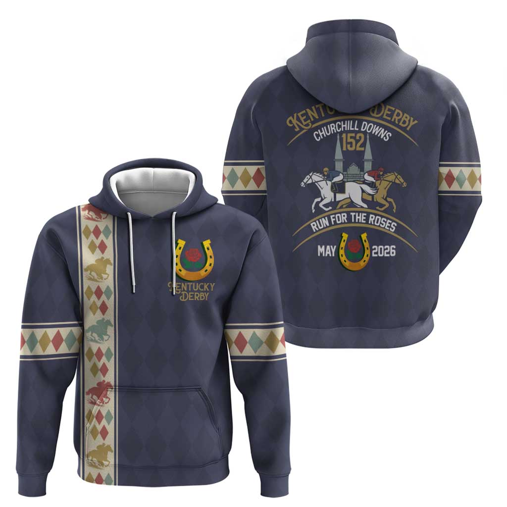 152nd Kentucky Horse Racing Hoodie Derby Run For The Roses Vintage