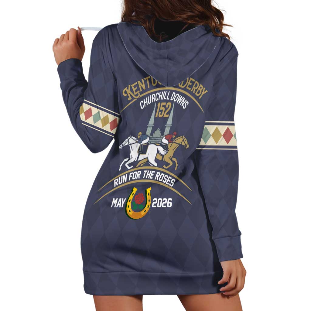 152nd Kentucky Horse Racing Hoodie Dress Derby Run For The Roses Vintage