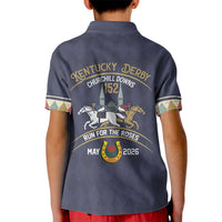 152nd Kentucky Horse Racing Kid Polo Shirt Derby Run For The Roses Vintage