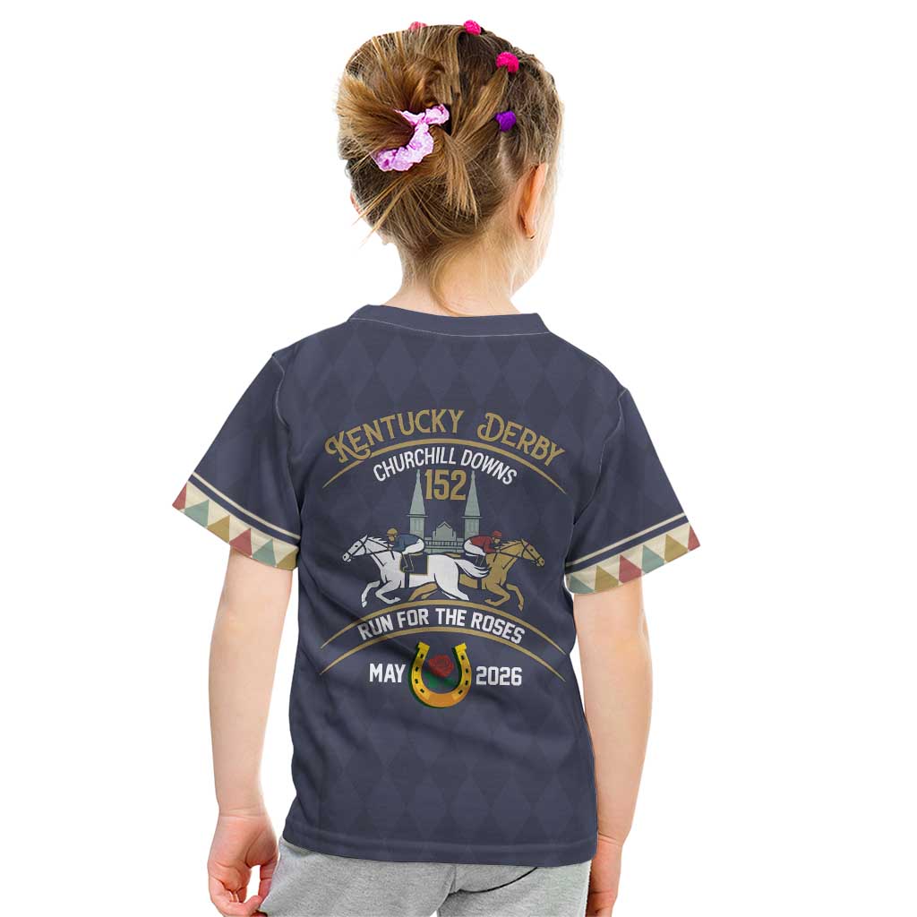 152nd Kentucky Horse Racing Kid T Shirt Derby Run For The Roses Vintage