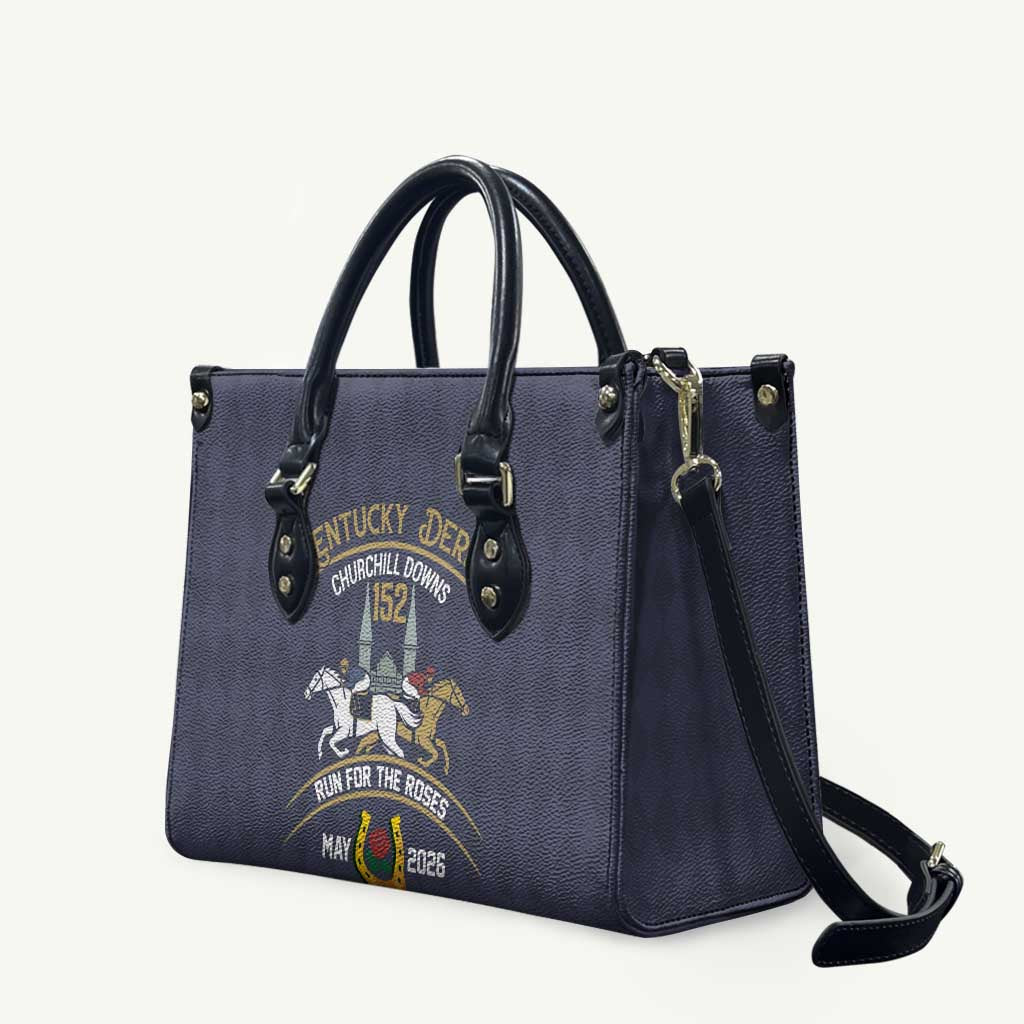 152nd Kentucky Horse Racing Leather Bag Derby Run For The Roses Vintage