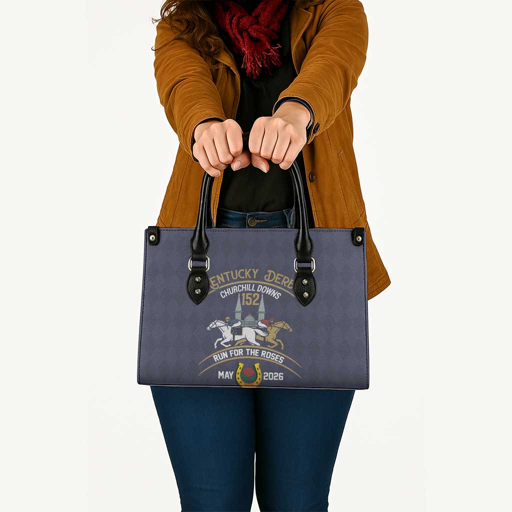 152nd Kentucky Horse Racing Leather Bag Derby Run For The Roses Vintage