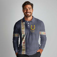 152nd Kentucky Horse Racing Long Sleeve Polo Shirt Derby Run For The Roses Vintage