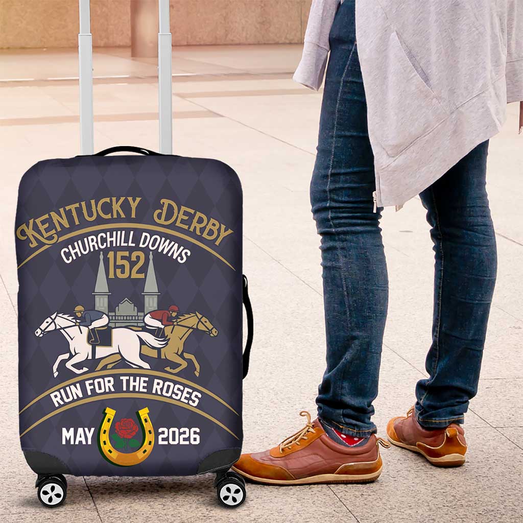 152nd Kentucky Horse Racing Luggage Cover Derby Run For The Roses Vintage