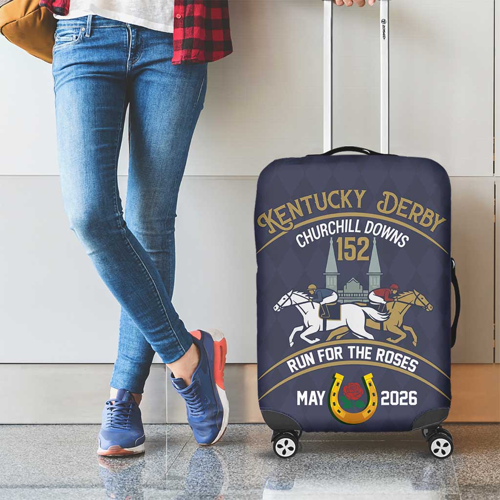 152nd Kentucky Horse Racing Luggage Cover Derby Run For The Roses Vintage
