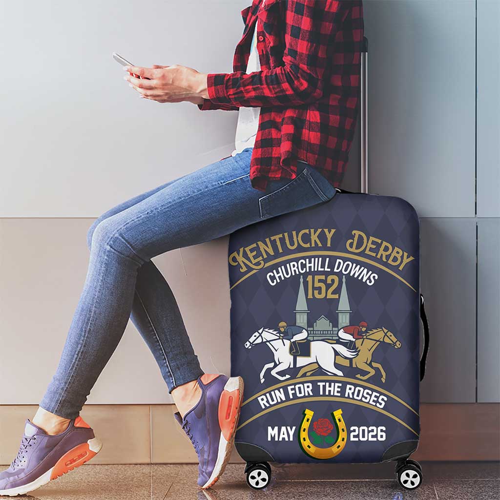 152nd Kentucky Horse Racing Luggage Cover Derby Run For The Roses Vintage
