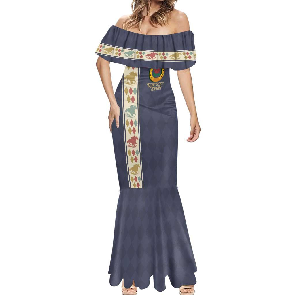 152nd Kentucky Horse Racing Mermaid Dress Derby Run For The Roses Vintage
