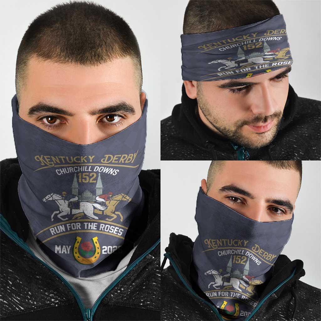 152nd Kentucky Horse Racing Neck Gaiter Derby Run For The Roses Vintage