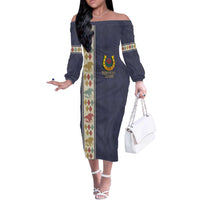 152nd Kentucky Horse Racing Off The Shoulder Long Sleeve Dress Derby Run For The Roses Vintage