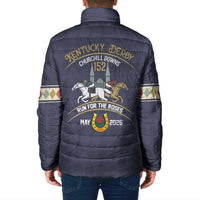 152nd Kentucky Horse Racing Padded Jacket Derby Run For The Roses Vintage