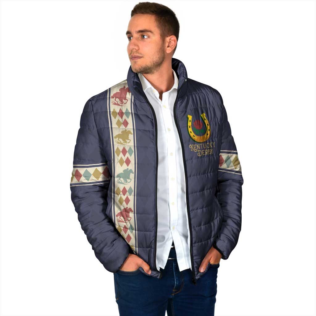 152nd Kentucky Horse Racing Padded Jacket Derby Run For The Roses Vintage