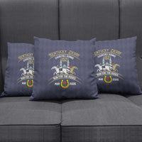 152nd Kentucky Horse Racing Pillow Cover Derby Run For The Roses Vintage