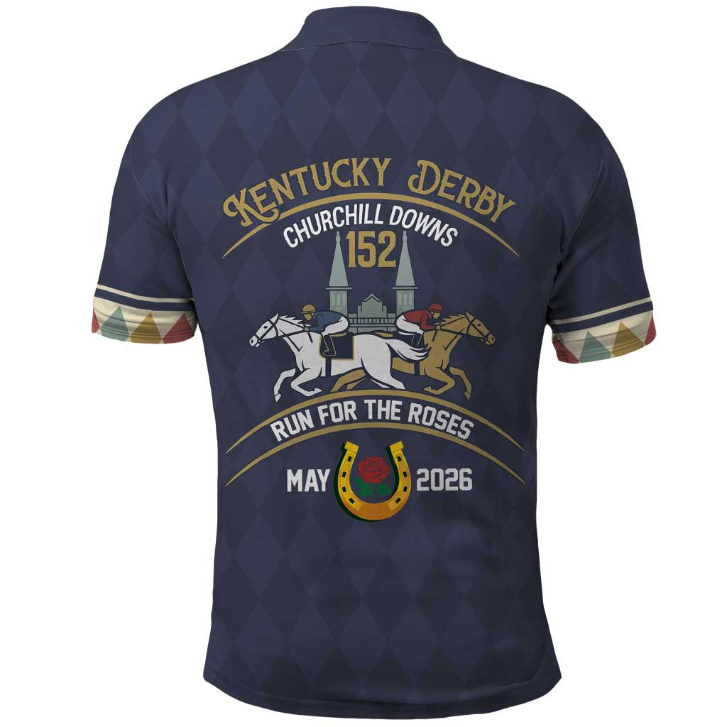 152nd Kentucky Horse Racing Polo Shirt Derby Run For The Roses Vintage